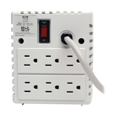 Tripp Lite LS606M 600W 120V Power Conditioner with Automatic Voltage Regulation (AVR) AC Surge Protection 6 Outlets Line Conditioners