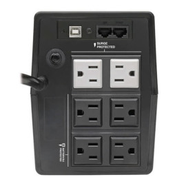 Tripp Lite OMNI700LCDT 700VA 350W Line-Interactive UPS with 6 Outlets - AVR 120V 50/60 Hz LCD USB Tower