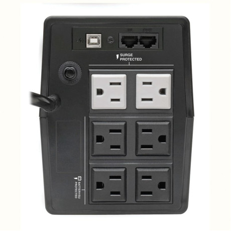 Tripp Lite OMNISMART500TU 500VA 360W Line-Interactive UPS with 6 Outlets - AVR 120V 50/60 Hz LCD USB Tower OmniSmart Series