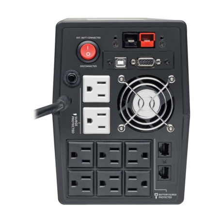 Tripp Lite OMNIVS1500XL 1440VA 940W Line-Interactive UPS - 8 NEMA 5-15R Outlets AVR USB Serial LCD Extended Run Tower OmniVS Series