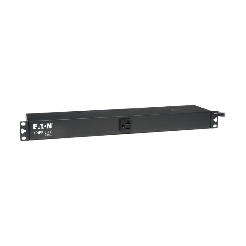 Tripp Lite PDU1220T 2.4kW Single-Phase 120V Basic PDU 13 NEMA 5-15/20R Outlets NEMA L5-20P Input 15 ft. (4.57 m) Cord 1U Rack-Mount