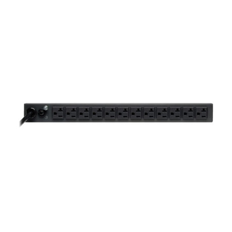 Tripp Lite PDU1220T 2.4kW Single-Phase 120V Basic PDU 13 NEMA 5-15/20R Outlets NEMA L5-20P Input 15 ft. (4.57 m) Cord 1U Rack-Mount