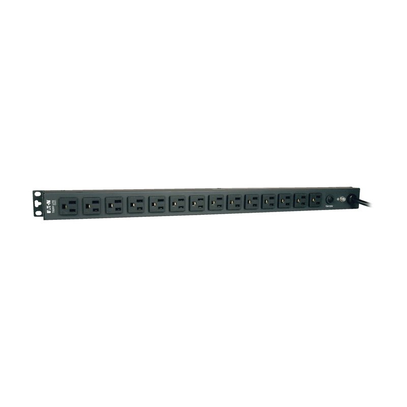 Tripp Lite PDU1415 1.8kW Single-Phase 120V Basic PDU 14 NEMA 5-15R Outlets NEMA 5-15P Input 15 ft. (4.57 m) Cord 0U Vertical PDU Series