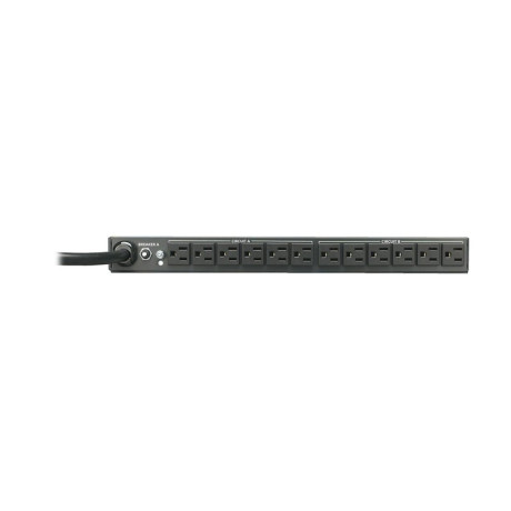 Tripp Lite PDU2430 2.9kW Single-Phase 120V Basic PDU 24 NEMA 5-15R Outlets NEMA L5-30P Input 15 ft. (4.57 m) Cord 1U Rack-Mount
