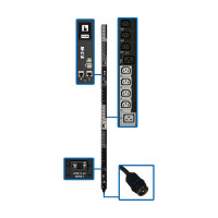Tripp Lite PDU3EVS6L2130 Eaton 10kW 200-240V 3PH Switched PDU LX Interface Gigabit 30 Outlets L21-30P Input LCD 1.8 m Cord 0U 1.8 m Height TAA