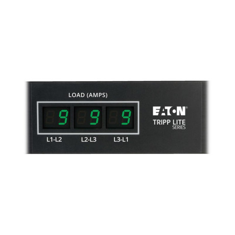 Tripp Lite PDU3MV6L2120 5.7kW 3-Phase Local Metered PDU 208/120V Outlets (36 C13 6 C19 6 5-15/20R) L21-20P 6 ft. (1.83 m) Cord 0U Vertical TAA PDU Series