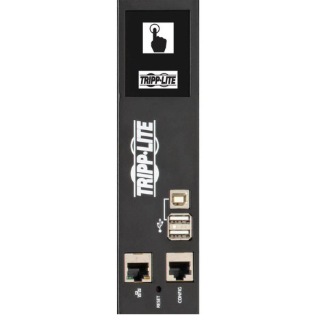 Tripp Lite PDU3XEVSRHWB 28.8kW 220-240V 3PH Switched PDU - LX Interface Gigabit 30 Outlets Hardwire 380-415V Input LCD 1.8 m Cord 0U 1.8 m Height TAA PDU Series