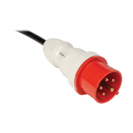 Tripp Lite PDU3XMV6G20 11.5kW 3-Phase Local Metered PDU 208-240V (36 C13 & 9 C19) IEC-309 16/20A Red 360-415V Input 6 ft. (1.83 m) Cord 0U Vertical TAA PDU Series