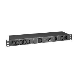 Tripp Lite PDUBHV101U 200-250V 10A Single-Phase Hot-Swap PDU with Manual Bypass - 6 C13 Outlets 2 C14 Inlets 1U Rack/Wall
