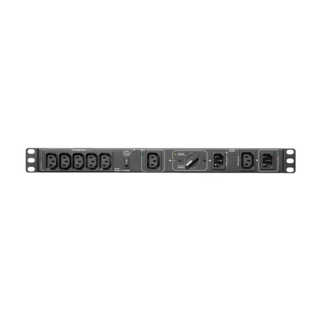 Tripp Lite PDUBHV101U 200-250V 10A Single-Phase Hot-Swap PDU with Manual Bypass - 6 C13 Outlets 2 C14 Inlets 1U Rack/Wall PDU Series