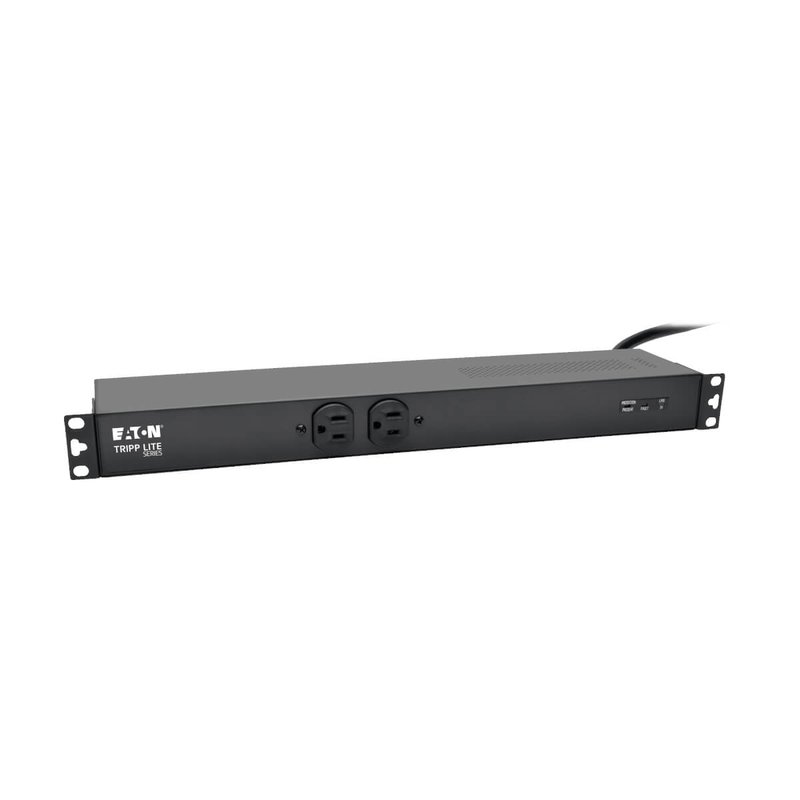 Tripp Lite PDUH20-ISO 2kW 120V Single-Phase Basic PDU with ISOBAR Surge Protection - 3840 Joules 14 Outlets L5-20P Input (5-20P Adapter) 15 ft. Cord 1U