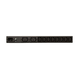 Tripp Lite PDUH20DV 1.6-3.8kW Single-Phase 100-240V Basic PDU 14 Outlets (12 C13 & 2 C19) C20 with L6-20P Adapter 12 ft. (3.66 m) Cord 1U Rack-Mount