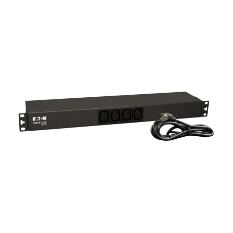 Tripp Lite PDUH20HVL6 3.8kW Single-Phase 208/240V Basic PDU 14 Outlets (12 C13 & 2 C19) NEMA L6-20P Input 15 ft. (4.57 m) Cord 1U Rack-Mount PDU Series