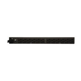 Tripp Lite PDUH30-ISO 2.9kW Single-Phase Basic PDU with ISOBAR Surge Protection 120V 3840 Joules 12 NEMA 5-15/20R Outlets L5-30P Input 15 ft. Cord 1U Rack-Mount TAA
