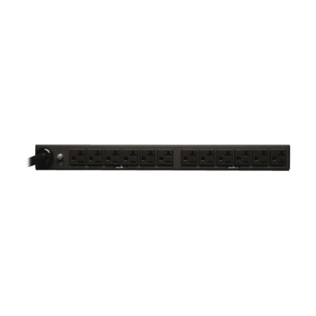 Tripp Lite PDUH30-ISO 2.9kW Single-Phase Basic PDU with ISOBAR Surge Protection 120V 3840 Joules 12 NEMA 5-15/20R Outlets L5-30P Input 15 ft. Cord 1U Rack-Mount TAA