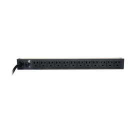 Tripp Lite PDUMH15-RA 1.5kW Single-Phase Local Metered PDU 100-127V Outlets (13 5-15R) 5-15P 100-127V Input 15 ft. (4.57 m) Cord 1U Rack-Mount