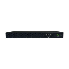 Tripp Lite PDUMH15ATNET 1.4kW Single-Phase Switched Automatic Transfer Switch PDU 2 120V 5-15P 15A Inputs 8 5-15R Outputs 1U TAA