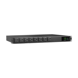 Tripp Lite PDUMH15ATS 1.44kW 120V Single-Phase ATS/Local Metered PDU - 8 NEMA 5-15R Outlets Dual 5-15P Inputs 12 ft. Cords 1U TAA