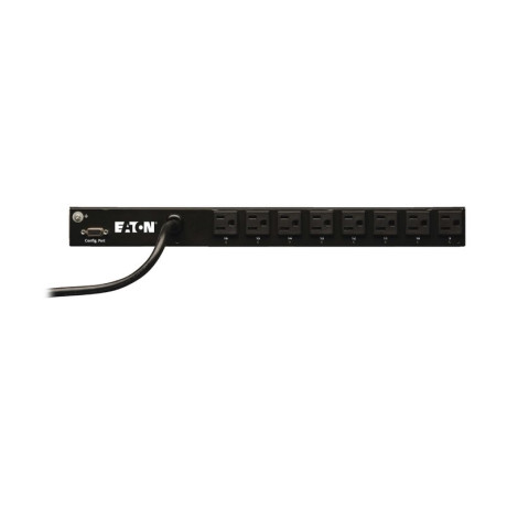 Tripp Lite PDUMH15NET Eaton 1.4kW Single-Phase Switched PDU - LX Interface 120V Outlets (16 5-15R) 5-15P 120V Input 12 ft. (3.66 m) Cord 1U Rack-Mount TAA