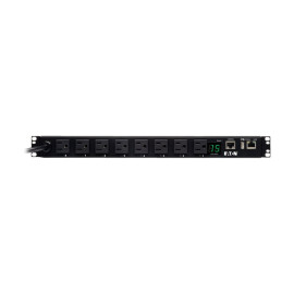 Tripp Lite PDUMH15NET2LX Eaton 1.4kW Single-Phase Switched PDU LX Interface 120V Outlets (8 5-15R) NEMA 5-15P 12 ft. (3.66 m) Cord 1U Rack TAA
