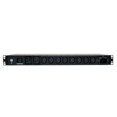 Tripp Lite PDUMH16HV 3.7kW Single-Phase Local Metered PDU 208/230V Outlets (8 C13 2 C19) IEC-309 16A Blue 8 ft. (2.43 m) Cord 1U Rack-Mount TAA PDU Series