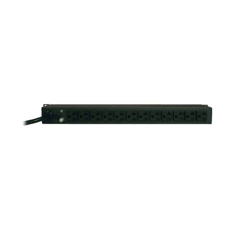 Tripp Lite PDUMH20 2.4kW Single-Phase Local Metered PDU 120V (12 5-15/20R) L5-20P / 5-20P 120V Input 15 ft. (4.57 m) Cord 1U Rack-Mount PDU Series