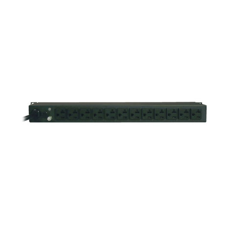 Tripp Lite PDUMH20-6 2kW Single-Phase Local Metered PDU 100-127V Outlets (12 5-15/20R) L5-20P/5-20P Input 6 ft. (1.83 m) Cord 1U Rack-Mount PDU Series