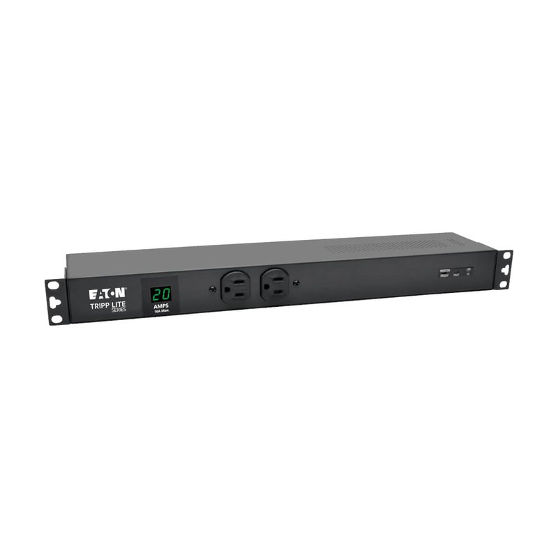Tripp Lite PDUMH20-ISO 2kW Single-Phase Local Metered PDU + ISOBAR Surge Suppression 3840 Joules 100-127V Outlets (12 5-20R 2 5-15R) L5-20P/5-20P 15 ft. (4.57 m) Cord 1U Rack-Mount PDU Series