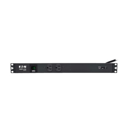 Tripp Lite PDUMH20-ISO 2kW Single-Phase Local Metered PDU + ISOBAR Surge Suppression 3840 Joules 100-127V Outlets (12 5-20R 2 5-15R) L5-20P/5-20P 15 ft. (4.57 m) Cord 1U Rack-Mount PDU Series