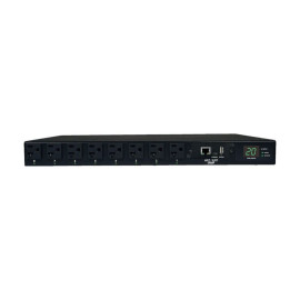 Tripp Lite PDUMH20ATNET 1.9kW Single-Phase Switched Automatic Transfer Switch PDU 2 120V L5-20P / 5-20P Inputs 16 5-15/20R Outputs 1U TAA