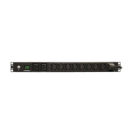 Tripp Lite PDUMH20HV 3.7kW Single-Phase Local Metered PDU 208/230V (8 C13 & 2 C19) C20 / L6-20P Adapter 12 ft. (3.66 m) Cord 1U Rack-Mount TAA