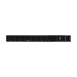 Tripp Lite PDUMH20HVATNET 3.8kW Single-Phase Switched Automatic Transfer Switch PDU Two 200-240V C20 Inlets 8 C13 & 2 C19 Outputs 1U TAA