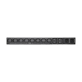 Tripp Lite PDUMH20HVATS 3.8kW 200240V Single-Phase ATS/Local Metered PDU - 8 C13 and 2 C19 Outlets Dual C20 Inlets 12 ft. Cords 1U TAA