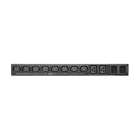 Tripp Lite PDUMH20HVATS 3.8kW 200240V Single-Phase ATS/Local Metered PDU - 8 C13 and 2 C19 Outlets Dual C20 Inlets 12 ft. Cords 1U TAA PDU Series