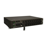 Tripp Lite PDUMH30HV 5.5kW Single-Phase Local Metered PDU 208/230V Outlets (16 C13 & 2 C19) L6-30P 12 ft. (3.66 m) Cord 2U Rack-Mount TAA PDU Series