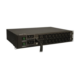 Tripp Lite PDUMH30HV6 5.5kW Single-Phase Local Metered PDU - 16 C13 & 2 C19 Outlets (208/230V) L6-30P Input 1.8 m Cord 2U TAA