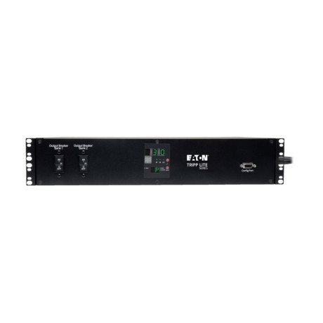 Tripp Lite PDUMH30HVAT 5.8kW Single-Phase Local Metered Automatic Transfer Switch PDU Two 200-240V L6-30P Inputs 16-C13 2-C19 & 1 L6-30R Outlet 2U TAA PDU Series