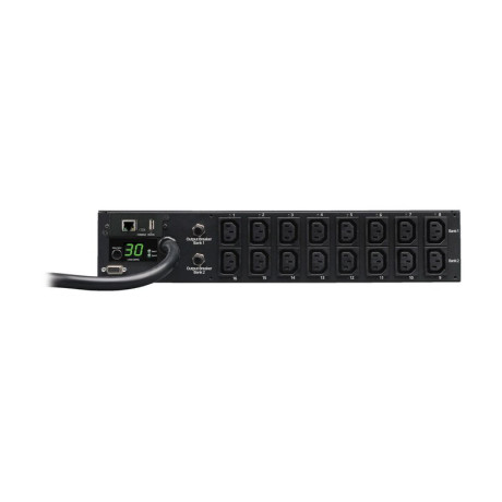 Tripp Lite PDUMH30HVNET Eaton 5.5kW Single-Phase Switched PDU - LX Interface 208/230V Outlets (16 C13) L6-30P Input 12 ft. (3.66 m) Cord 2U Rack-Mount TAA PDU Series
