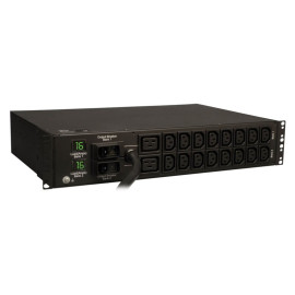 Tripp Lite PDUMH32HV 7.4kW Single-Phase Local Metered PDU 230V Outlets (2-C19 16-C13) IEC-309 230V 32A Blue 12 ft. (3.66 m) Cord 2U Rack-Mount TAA