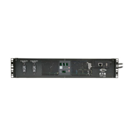 Tripp Lite PDUMH32HVATNET 7.7kW Single-Phase Switched Automatic Transfer Switch PDU Two 200-240V IEC309 32A Blue Inputs 16-C13 2-C19 Outlets 2U TAA PDU Series
