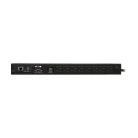 Tripp Lite PDUMNH15 Eaton 1.4kW Single-Phase Monitored PDU with LX Platform Interface 120V Outlets (8 5-15R) 5-15P 12 ft. (3.66 m) Cord 1U Rack-Mount TAA