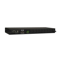 Tripp Lite PDUMNH20 Eaton 1.9kW Single-Phase Monitored PDU 120V Outlets (8 5-15/20R) L5-20P/5-20P Adapter 12 ft. (3.66 m) Cord 1U Rack-Mount LX Platform Interface TAA PDU Series