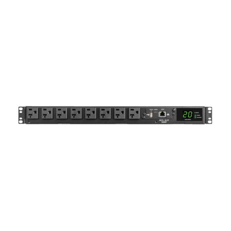 Tripp Lite PDUMNH20AT1 1.92kW 120V Single-Phase ATS/Monitored PDU - 16 5-15/20R Outlets Dual L5-20P/5-20P Inputs 12 ft. Cords 1U TAA PDU Series