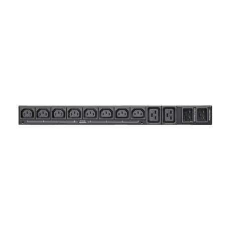 Tripp Lite PDUMNH20HVAT1 3.8kW 200240V Single-Phase ATS/Monitored PDU - 8 C13 and 2 C19 Outlets Dual C20 Inlets 12 ft. Cords Network Card 1U TAA
