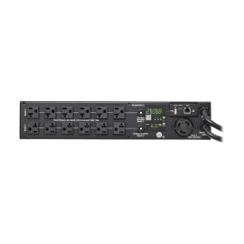 Tripp Lite PDUMNH30AT2 2.9kW 120V Single-Phase ATS/Monitored PDU - 24 5-15/20R & 1 L5-30R Outlets Dual L5-30P Inputs 10 ft. Cords 2U TAA