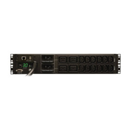 Tripp Lite PDUMNH30HV Eaton 5.5kW Single-Phase Monitored PDU with LX Platform Interface 208/230V Outlets (12-C13 and 4-C19) L6-30P 12 ft. (3.66 m) Cord 2U Rack-Mount TAA