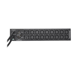Tripp Lite PDUMNH30HVAT2 5.8kW 208/240V Single-Phase ATS/Monitored PDU - 16 C13 2 C19 & 1 L6-30R Outlets Dual L6-30P Inputs 10 ft. Cords 2U TAA