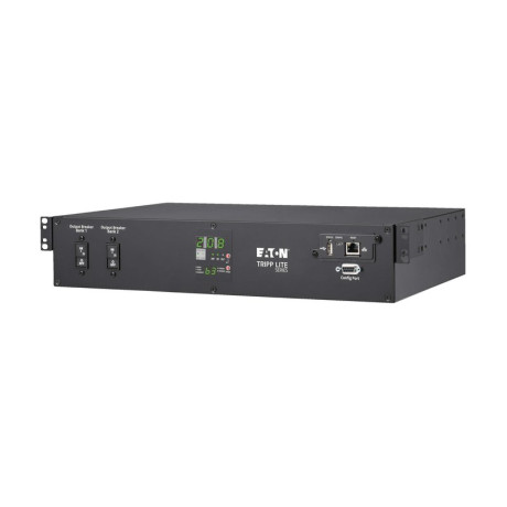 Tripp Lite PDUMNH30HVAT2 5.8kW 208/240V Single-Phase ATS/Monitored PDU - 16 C13 2 C19 & 1 L6-30R Outlets Dual L6-30P Inputs 10 ft. Cords 2U TAA