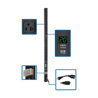 Tripp Lite PDUMV20-36 2kW Single-Phase Local Metered PDU 100-127V Outlets (14 5-15/20R) L5-20P/5-20P adapter 0U Vertical 36 in. Height PDU Series
