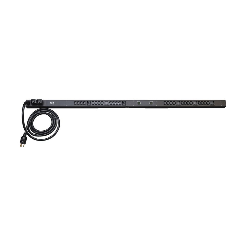 Tripp Lite PDUMV30HV 5.5kW Single-Phase Local Metered PDU 208/230V Outlets (6-C19 & 24-C13) L6-30P 10 ft. (3.05 m) Cord 0U Vertical